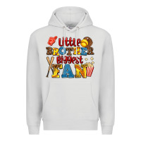Dove Grey little brother biggest fan Premium Hoodie - AdoDesignShop