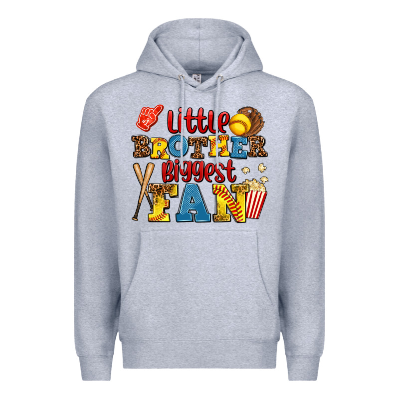 Little Brother Biggest Fan Premium Hoodie by AdoDesignShop | Teevron