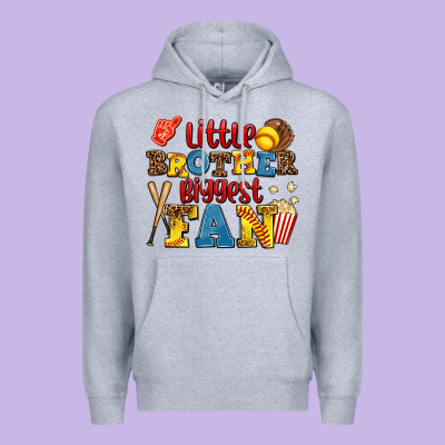 Little Brother Biggest Fan Premium Hoodie Designed By Adodesignshop