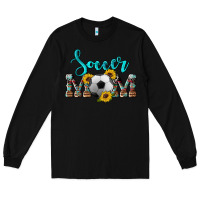 Black western leopard cowhide sunflowers  glitter mom soccer Long Sleeve Tee - Artiststas