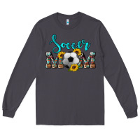 Smoke western leopard cowhide sunflowers  glitter mom soccer Long Sleeve Tee - Artiststas