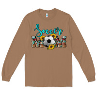 Toasted Coconut western leopard cowhide sunflowers  glitter mom soccer Long Sleeve Tee - Artiststas