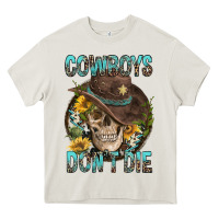 Cream Cowboys Don't Die Heavy Core Tee - FaDigitalArtStudio