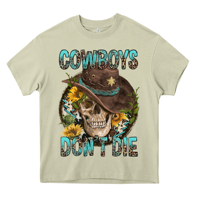 Cowboys Don't Die Heavy Core Tee by FaDigitalArtStudio | Teevron