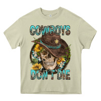 Mossy Cowboys Don't Die Heavy Core Tee - FaDigitalArtStudio