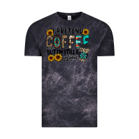 Cloud Black i pretend coffee Vintage Tee - RacoonDesign