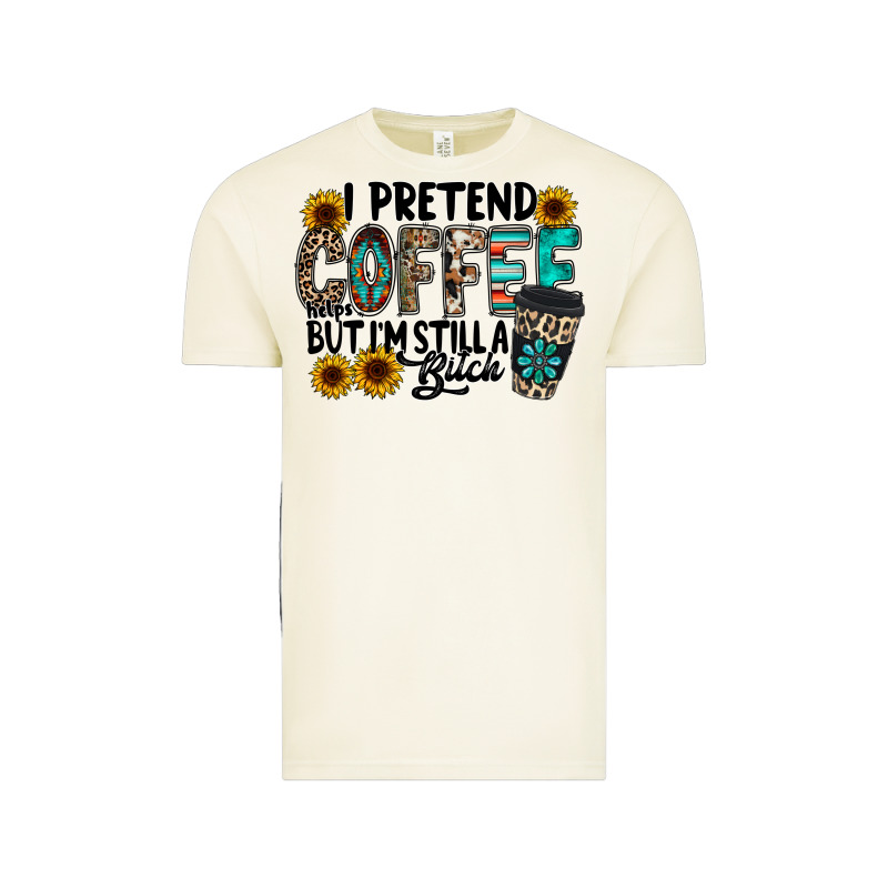 I Pretend Coffee Vintage Tee by RacoonDesign | Teevron
