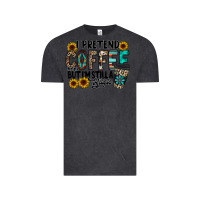 Vintage Black i pretend coffee Vintage Tee - RacoonDesign