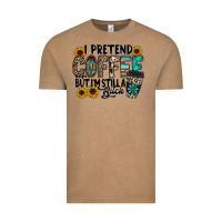 Vintage Coffee i pretend coffee Vintage Tee - RacoonDesign