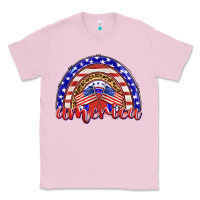 Bubblegum Pink america rainbow Classic Tee - BarkalooDesign
