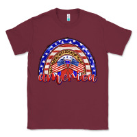 Burgundy america rainbow Classic Tee - BarkalooDesign