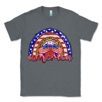 Charcoal Heather america rainbow Classic Tee - BarkalooDesign