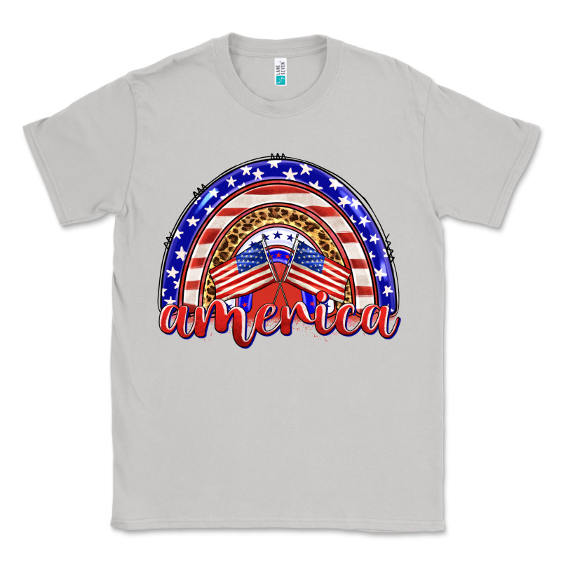 America Rainbow Classic Tee by BarkalooDesign | Teevron