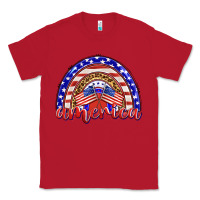 Red america rainbow Classic Tee - BarkalooDesign