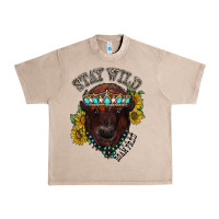 French Oak turquoise bison Urban Heavy Tee - RacoonDesign