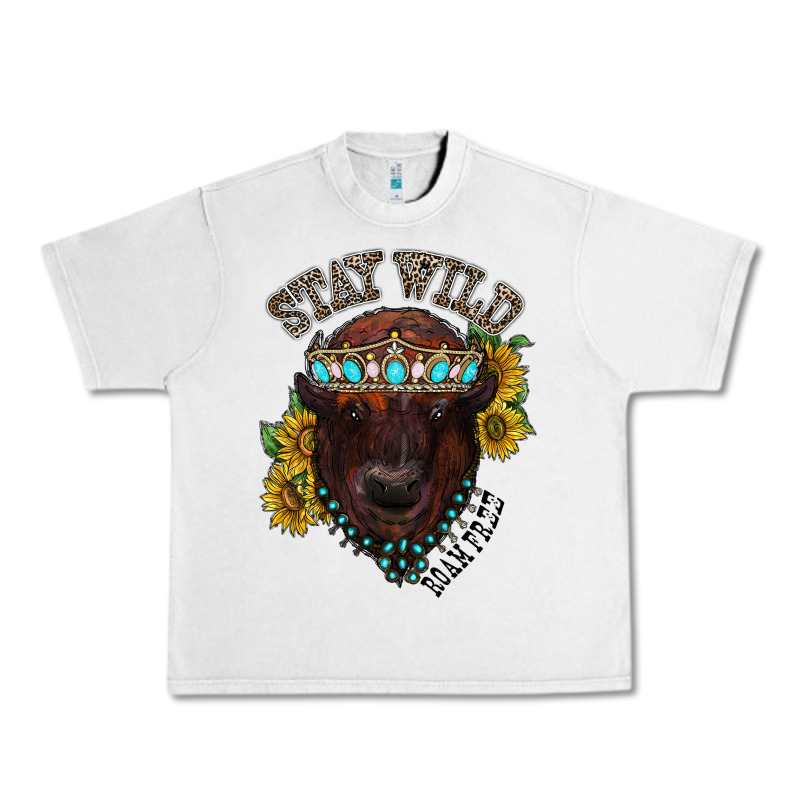 Turquoise Bison Urban Heavy Tee by RacoonDesign | Teevron