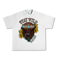 Lunar Rock turquoise bison Urban Heavy Tee - RacoonDesign