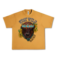 Peanut Butter turquoise bison Urban Heavy Tee - RacoonDesign