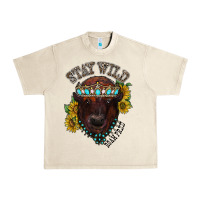 Sandshell turquoise bison Urban Heavy Tee - RacoonDesign