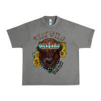 Tornado turquoise bison Urban Heavy Tee - RacoonDesign