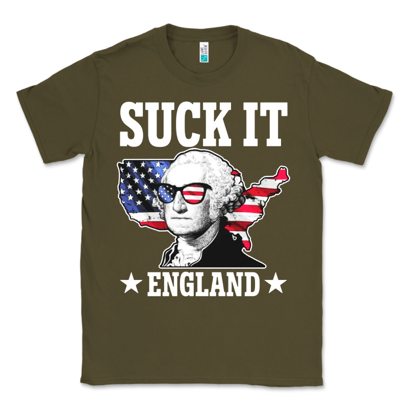 Funny George Washington Suck It England Classic Tee by DesigneFamous | Teevron