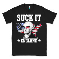 Black funny george washington suck it england Classic Tee - DesigneFamous