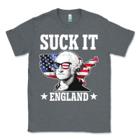 Charcoal Heather funny george washington suck it england Classic Tee - DesigneFamous