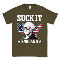 Army Green funny george washington suck it england Classic Tee - DesigneFamous