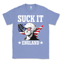 Colony Blue funny george washington suck it england Classic Tee - DesigneFamous