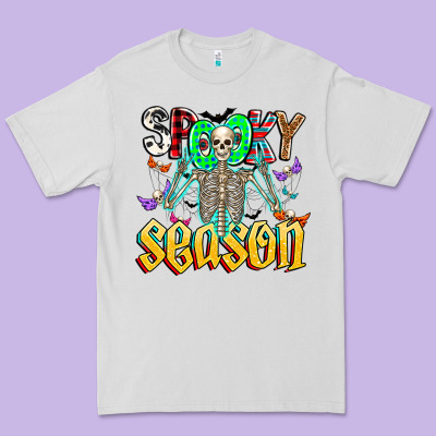 Spooky Season Premium Tee Designed By Cowhidedigitalart
