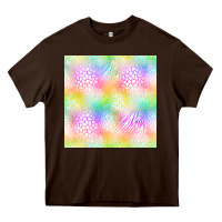 Chocolate Brown neon safari seamless pattern Heavy Core Tee - BundleAndBundleShop