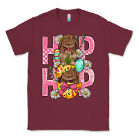 Burgundy Hip Hop Easter Classic Tee - BundleAndBundleShop
