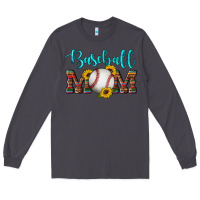 Smoke western leopard serape wooden sunflowers  turquoise glitter mom baseba Long Sleeve Tee - Artiststas
