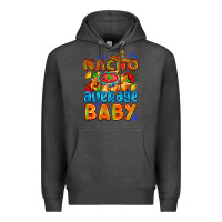 Charcoal Heather nacho average baby with nacho 2 Premium Hoodie - AdoDesignShop