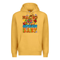 Mustard nacho average baby with nacho 2 Premium Hoodie - AdoDesignShop