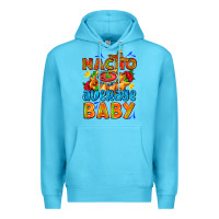 Ocean Blue nacho average baby with nacho 2 Premium Hoodie - AdoDesignShop
