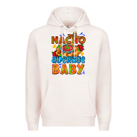 Pale Pink nacho average baby with nacho 2 Premium Hoodie - AdoDesignShop