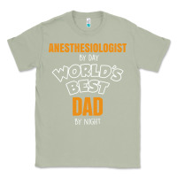 Matcha anesthesiologist by day worlds best dad by night fathers day Classic Tee - linhVisuals
