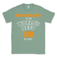 Sage anesthesiologist by day worlds best dad by night fathers day Classic Tee - linhVisuals