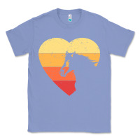 Colony Blue Vintage Heart Horse Equestrian | Horse lover Classic Tee - linhVisuals
