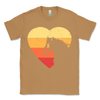 Toasted Coconut Vintage Heart Horse Equestrian | Horse lover Classic Tee - linhVisuals