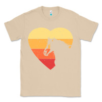 Mushroom Vintage Heart Horse Equestrian | Horse lover Classic Tee - linhVisuals