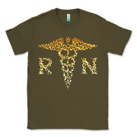 Army Green rn registered nurse leopard lovely nursing student t shirt Classic Tee - linhVisuals