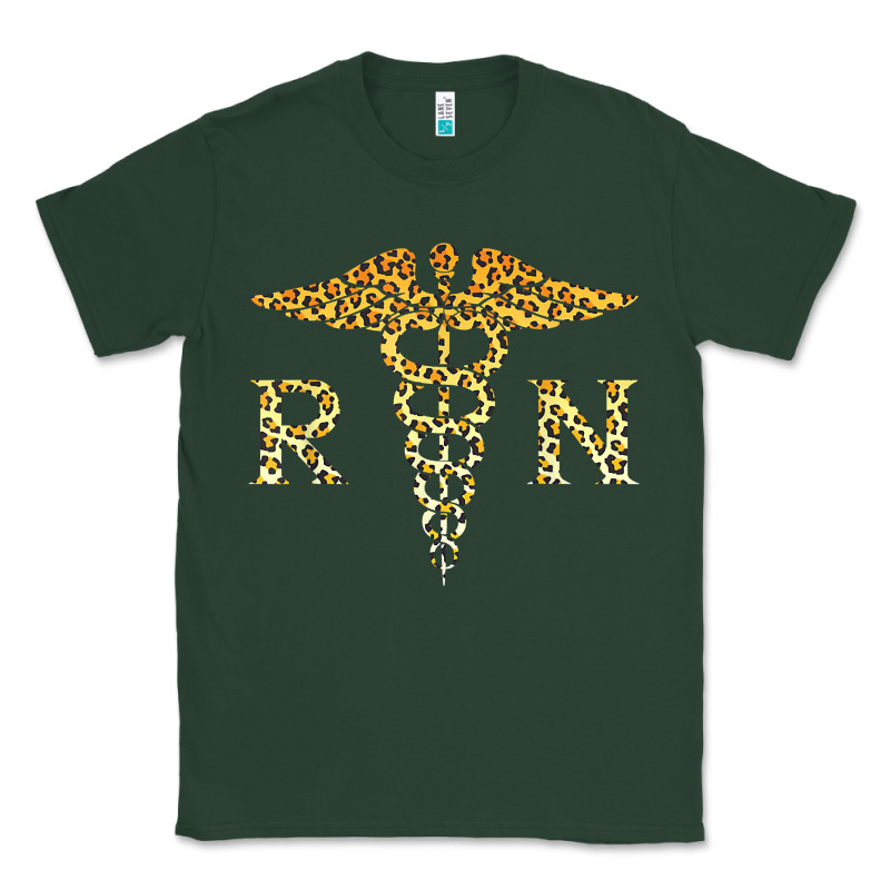 Rn Registered Nurse Leopard Lovely Nursing Student T Shirt Classic Tee by linhVisuals | Teevron