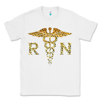 White rn registered nurse leopard lovely nursing student t shirt Classic Tee - linhVisuals