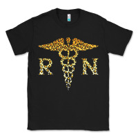 Black rn registered nurse leopard lovely nursing student t shirt Classic Tee - linhVisuals