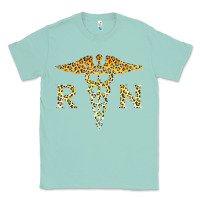 Seafoam rn registered nurse leopard lovely nursing student t shirt Classic Tee - linhVisuals