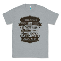 Heather Grey labyrinth words Classic Tee - linhVisuals