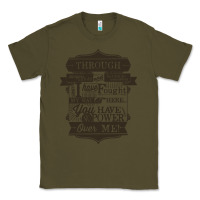 Army Green labyrinth words Classic Tee - linhVisuals