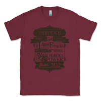 Burgundy labyrinth words Classic Tee - linhVisuals